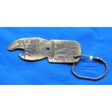 Jack Daniels Replica Antique Bottle Opener/ Bar Spinner Keychain.